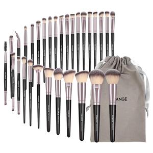 Juego de brochas de maquillaje MAANGE con bolsa de almacenamiento, juego de 30 brochas de maquillaje suaves y versátiles para base, colorete, bálsamo labial, brochas con cerdas suaves y agarre cómodo