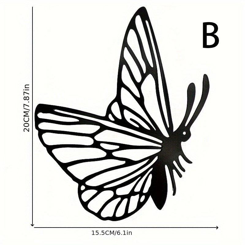 Butterfly Design Wall Art, 1 Count Iron Wall Decor, Wall Hanging Decor for Home Living Room Bedroom Garden Yard, Home Decor 2