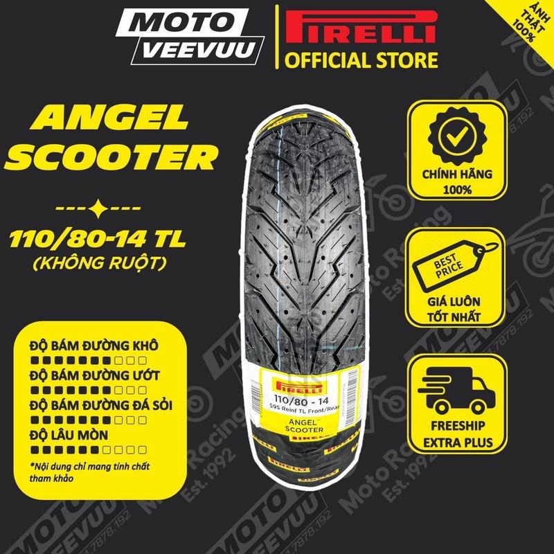 [RẺ NHẤT] Vỏ lốp xe máy PIRELLI Angel Scooter đủ size xe ga NVX PCX Vario AB Click SH 125 150 300 350 không