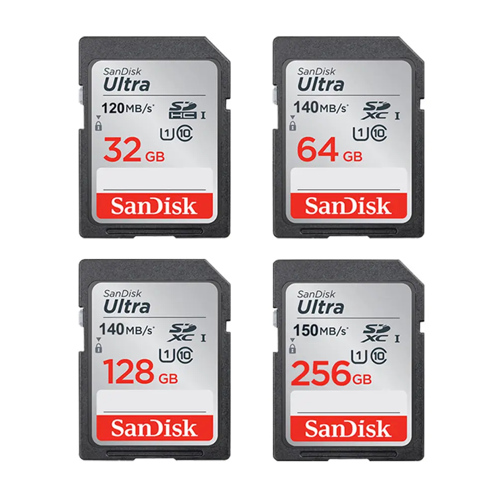 Kad SD Extreme, SanDisk, Kelajuan Kelas 10, Tersedia dalam 256GB, 128GB, 64GB dan 32GB, Kad C10, Kelajuan Maksimum 120 m/s, Serasi dengan SDHC dan SDXC, Sesuai untuk Kamera, UHS-1 Otg Storage