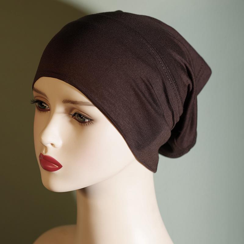 Product Introduction of Solid Color Pure Cotton Cap Women's Base Hat Cotton Headscarf for Women Elastic Breathable 6