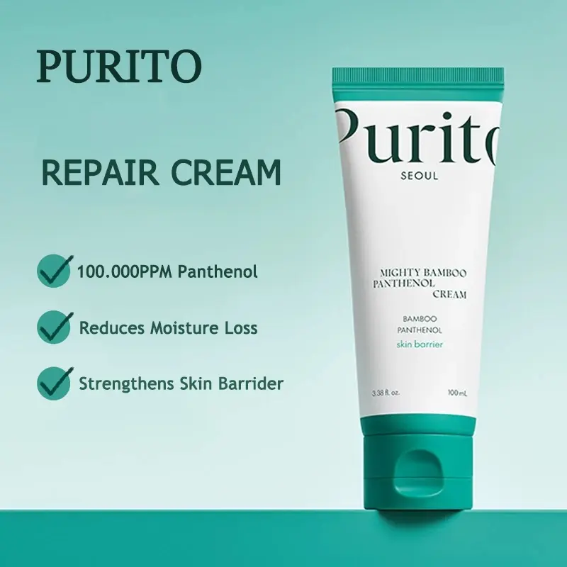 PURITO Bamboo Panthenol Cream 100ml Deep Hydration Soothing Care