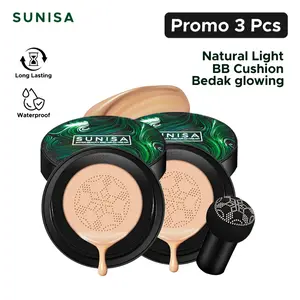 PROMO 3 Pcs Sunisa Cushion BB Cream Anti Air Natural 20gr