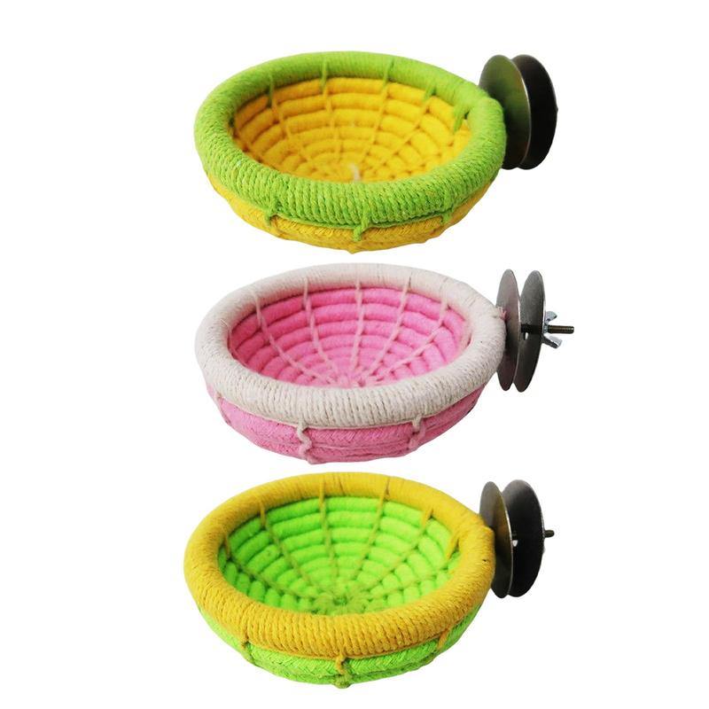Product Introduction of Pet Bird Nest Hanging Sleeping Bed Cotton Rope Cave Cage Toys Soft Bird House Hut for Cockatoo Parrot Lovebird Budgies Hamster 1