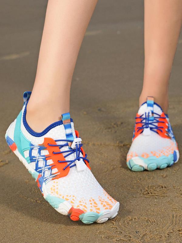 Women's Sporty Lace Up Mesh Breathable Quick Drying Creek Shoes, Casual Comfortable Non-slip Creek Shoes, Multifunctional Yoga Shoes for Women & Girls 7