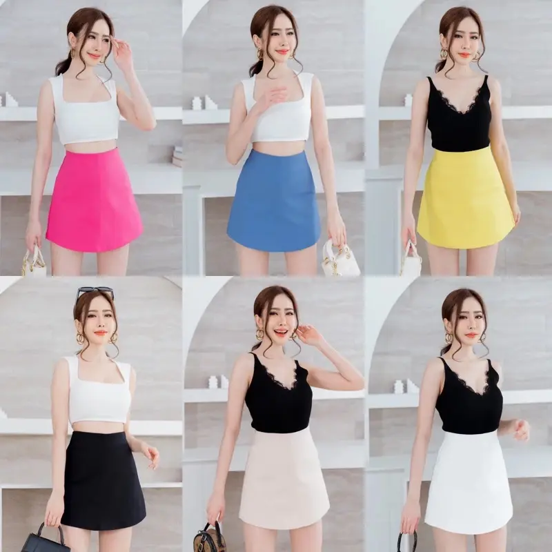 Rok Celana Wanita Bewry Callysta LX8840 Highwaist Skort Bkk Import Bangkok