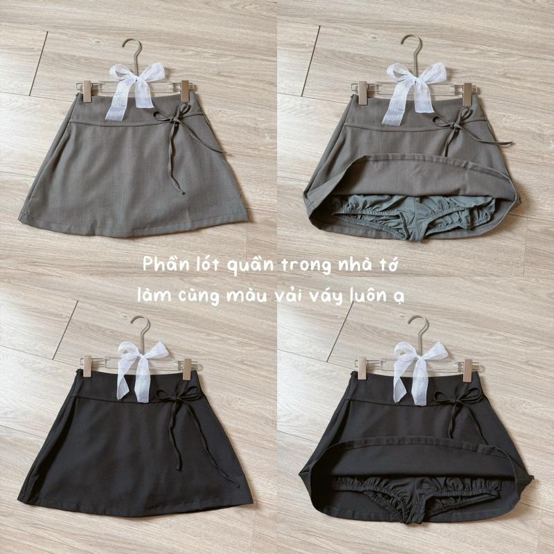 BUNNY SKIRT - Chân váy chữ A phối nơ siêu xinh tôn dáng 2