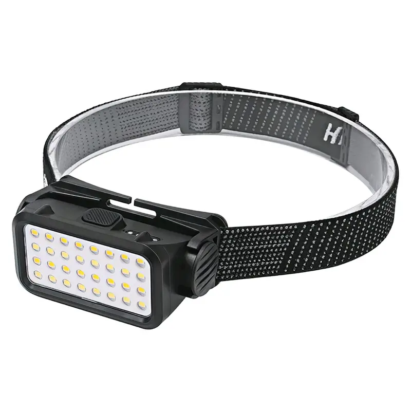 Headlamp Senter Kepala Cas Cahaya Putih Kuning 5 Mode Waterproof 3