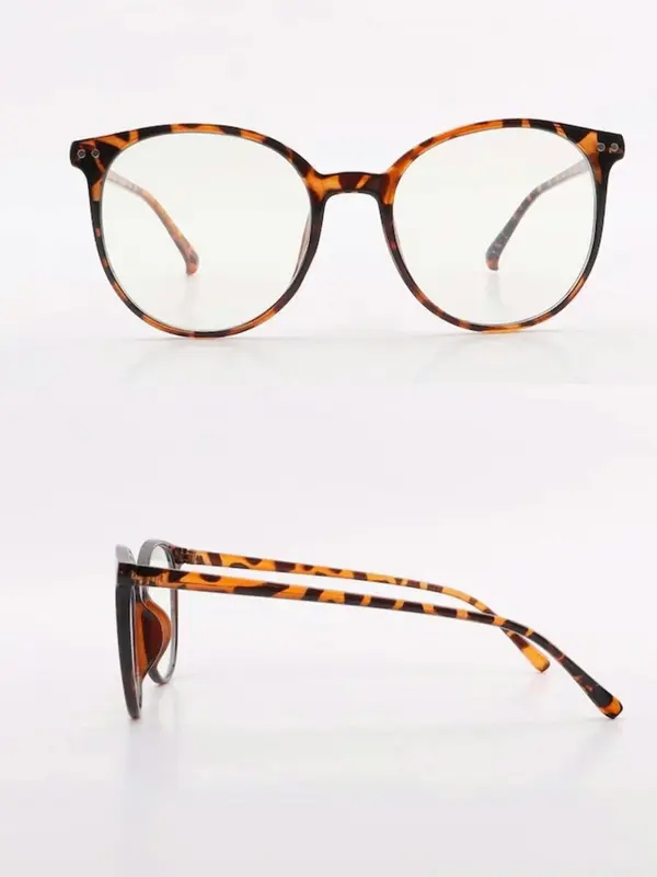 Tortoiseshell Pattern Eyeglasses, Cute Anti-blue Light Eyeglasses for Women & Girls, Fashion Eyeglasses for Work, Daily Clothing Decor 6