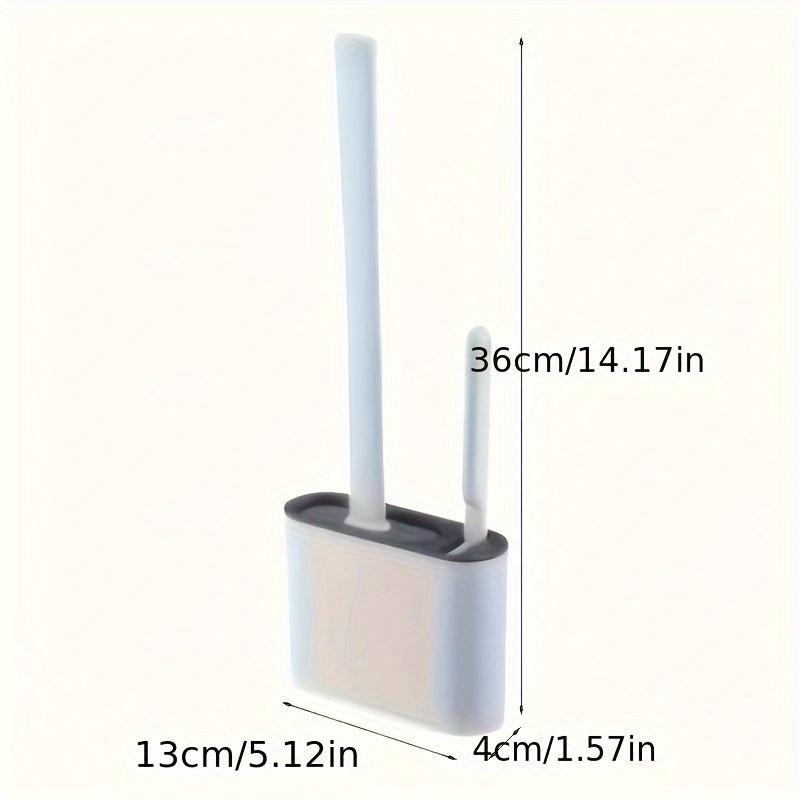 Product Introduction of Toilet Brush & Base Set, 1 Set Wall Mounted Toilet Brush, Silicone Soft Toilet Cleaning Brush, Long Handle Toilet Brush, Multifunctional Household Brush 12