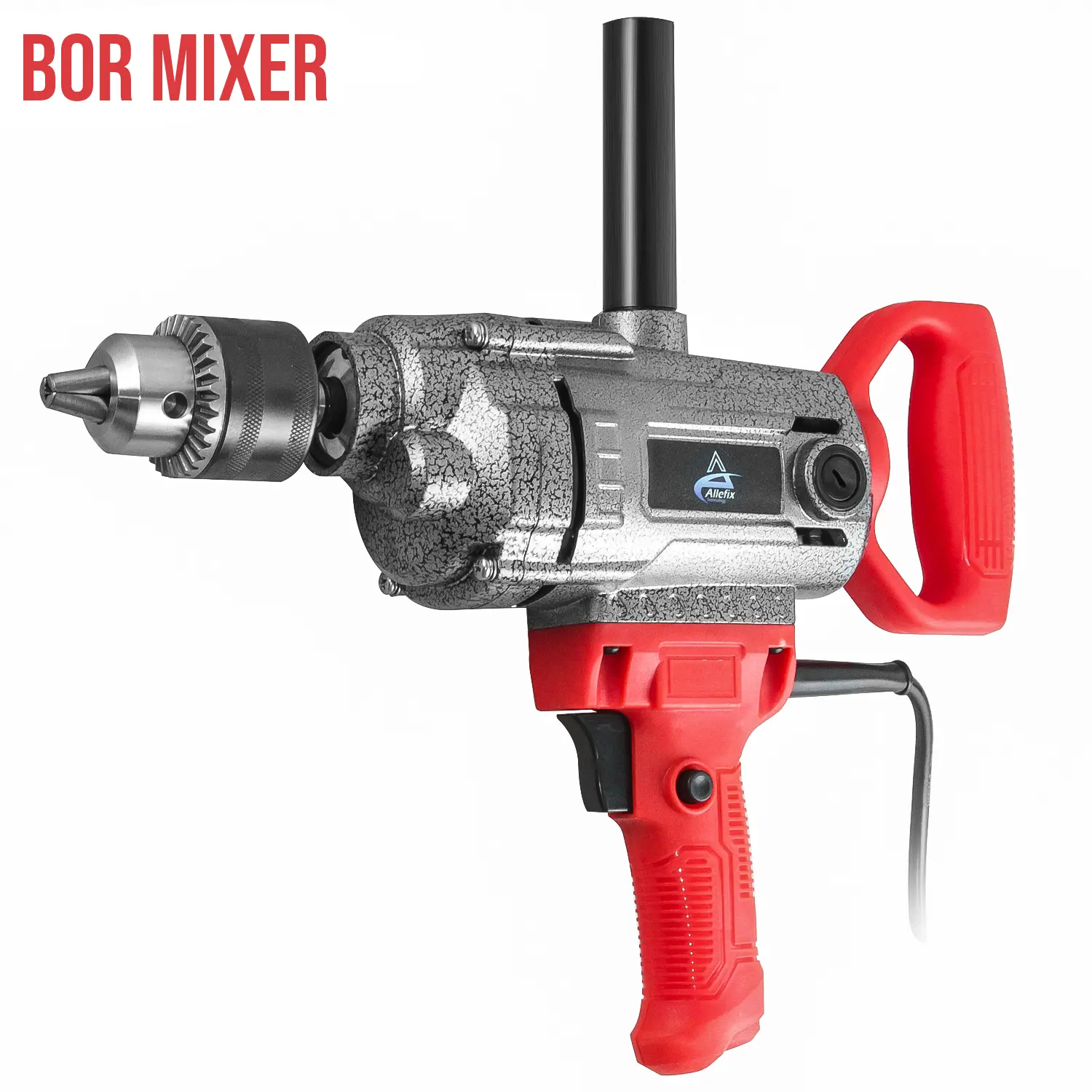 ALLEFIX Mesin Bor Mixer dengan Fitur Handel 360Derajat - 1080W, 980 R/Min, Kapasitas Pengeboran 16MM - M6200B
