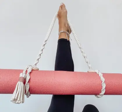Handmade Macrame Yoga Mat Strap