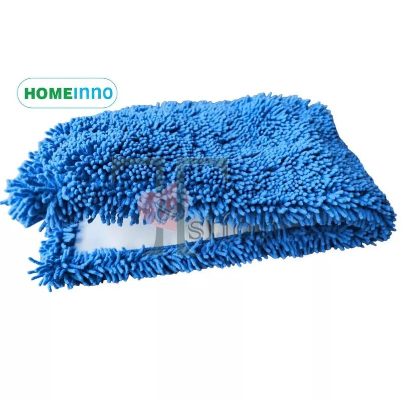 Miếng Lau Nhà 40cm Thay Thế Vải Microfiber Kiểu Cài Homeinno