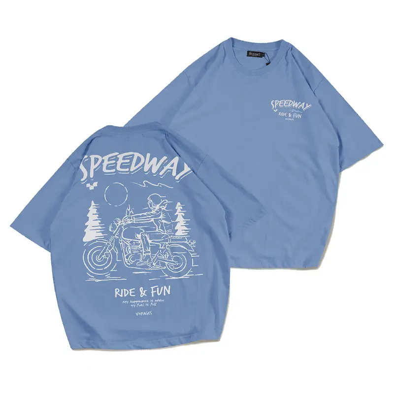 [N00267] Kaos Oversize Distro | T-shirt Distro Pria Motif | Baju Kaos Oversized Lengan Pendek Motif COMPTON Fennel 5