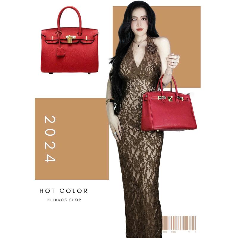 ( Không Hộp)  Túi xách nữ sang trọng 3 size 32/28/25 da PU (KHÔNG LOGO) NB80 - NhiBags Shop tuixach hot trend