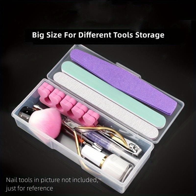 Clear Storage Box, Transparent Storage Box for Nail Tools and Cosmetics, Organize Your Manicure Supplies with Ease 3