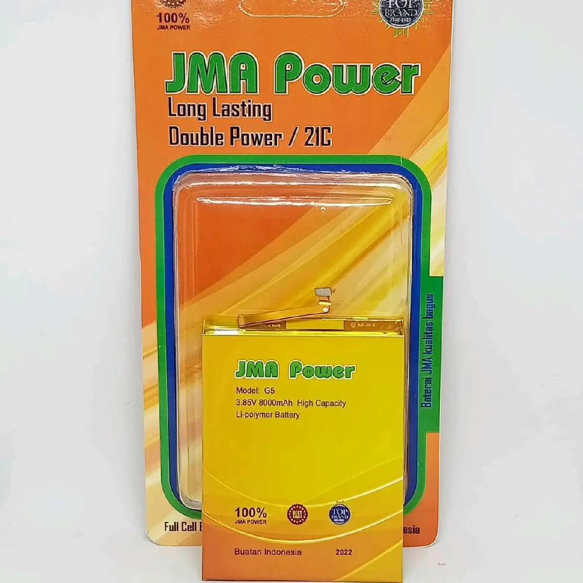 Baterai JMA Power Double Power Original For Advan G5 Triple Camera battery 8000 mAh Bonus Handsfree dan Lem Perekat Baterai