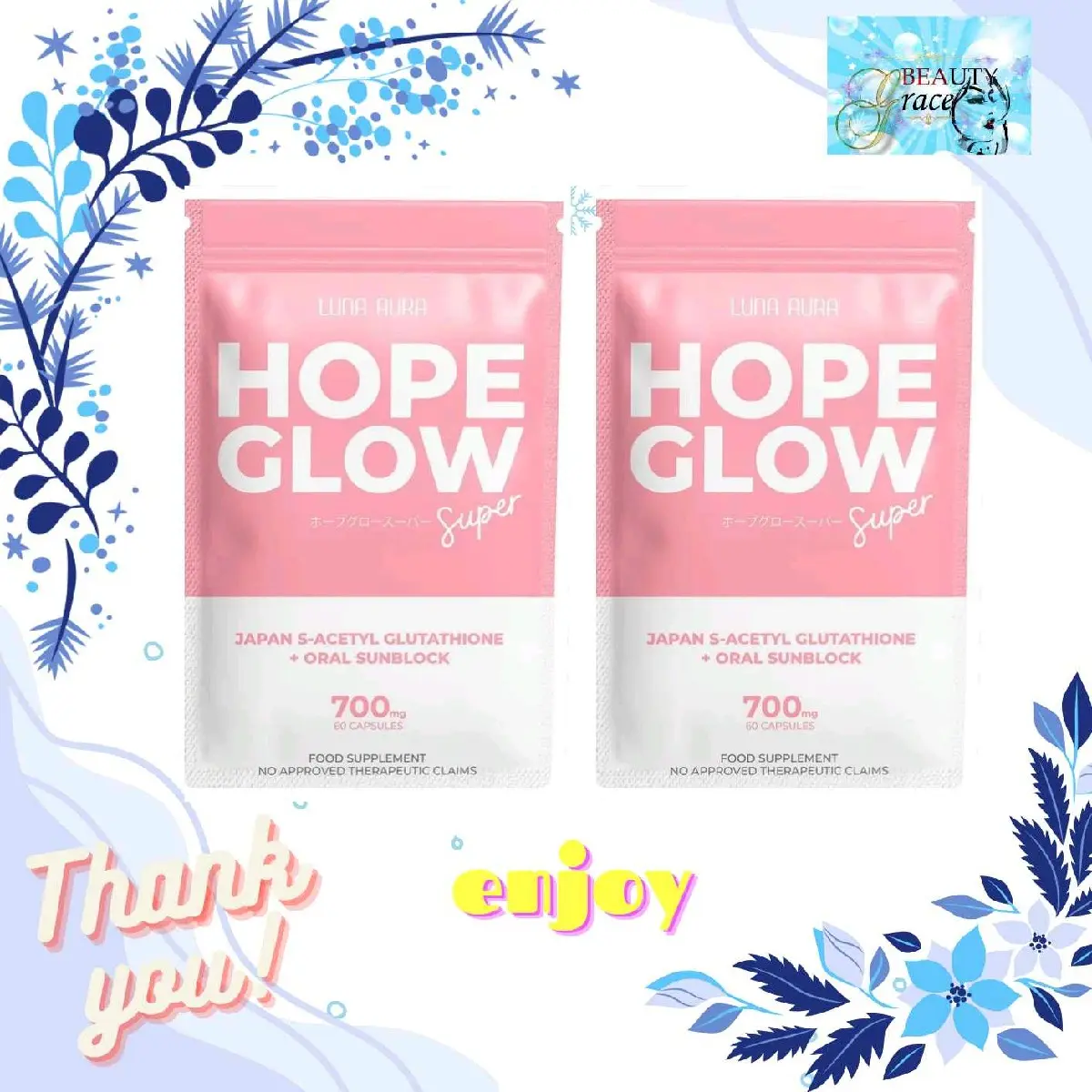 HOPE GLOW CLASSIC BIGGIE MINI SKIN PRO HOPE C Healthcare AND CRYSTALS BY  LUNA AURA Supplement - TikTok Shop Philippines