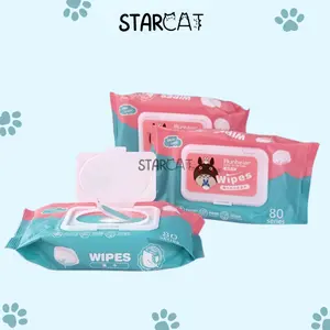 SC Tisu Basah Kucing Mandi Serbaguna Mata Telinga tisu mandi antibakteri