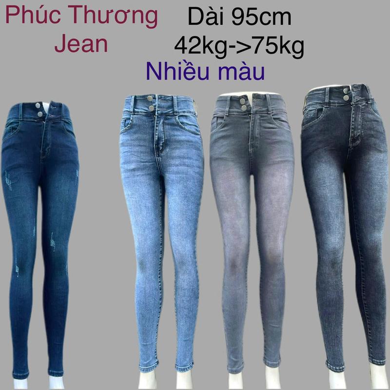 Product Introduction of D10 Quần jean nữ dài 95cm 2 nút  nhiều màu,ôm gọn,dành cho nữ, từ 42kg đến 75kg, co giãn thoải mái ,mềm mịn Pants Denim Women Ong quan  jeanom Có Túi quần big 6