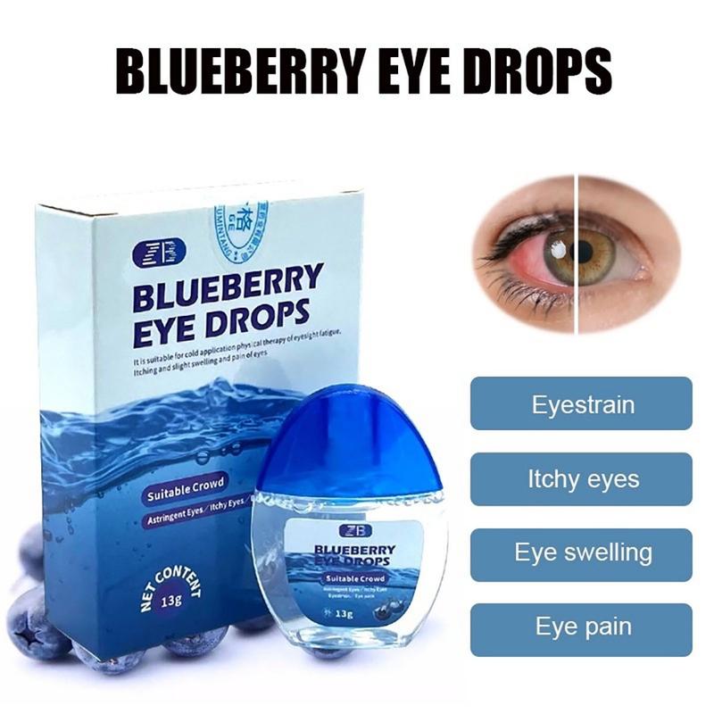 Product Introduction of ( BUY 1 GET 1 ) Blueberry Eye Drop Can Relieve ltching,Relieve Dry Eyes, Fatigue, Red Eye Discomfort, andKeep Eyes Moist 15g 3