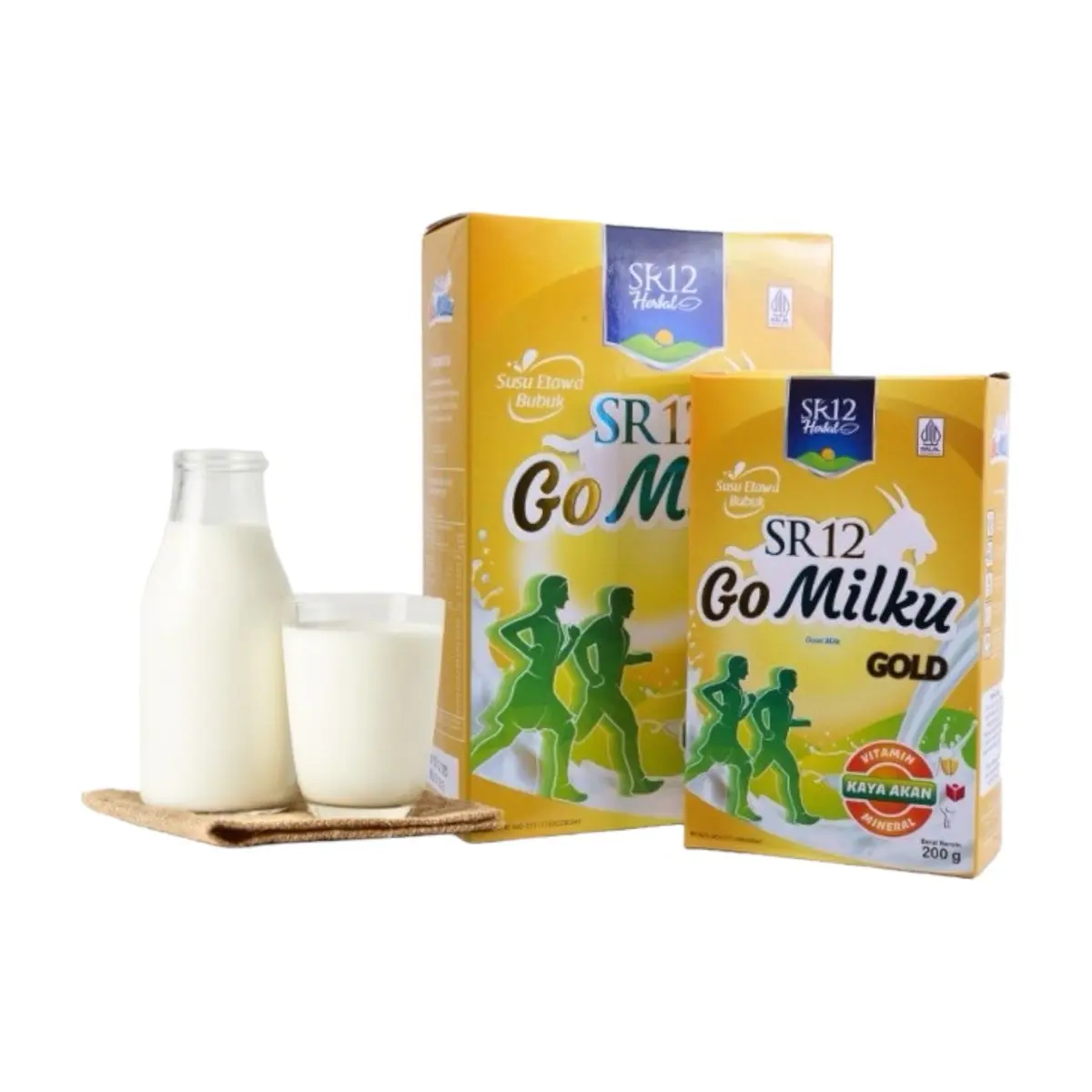 SR12 GoMilku Gold Susu Untuk Lansia Menjaga Kesehatan Tulang Rendah Lemak Dairy