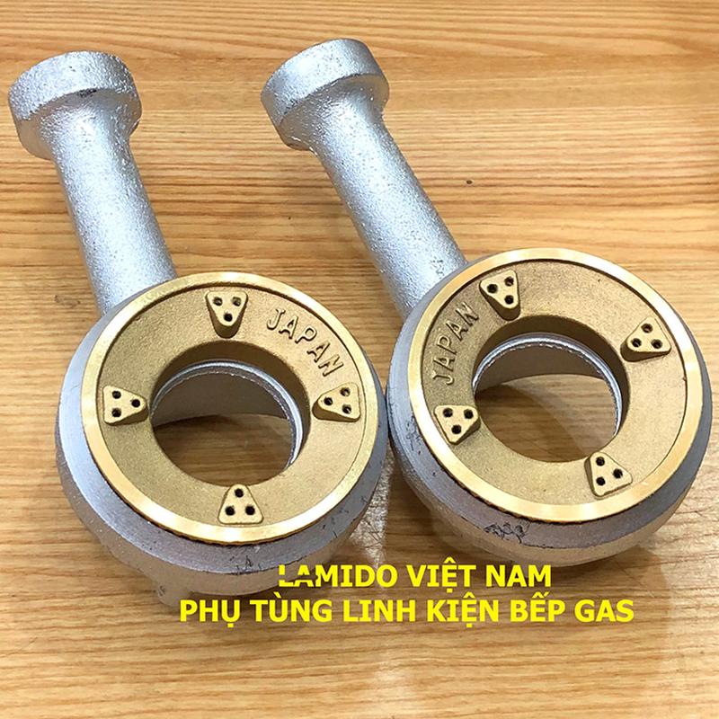 COMBO 2 Bộ Ống Điếu Đầu Đốt bếp gas GANG ĐÚC mâm chia lửa ĐỒNG JAPAN 43-78mm l Họng bếp l  - FUJISHI -  PHỤ KIỆN BẾP GA