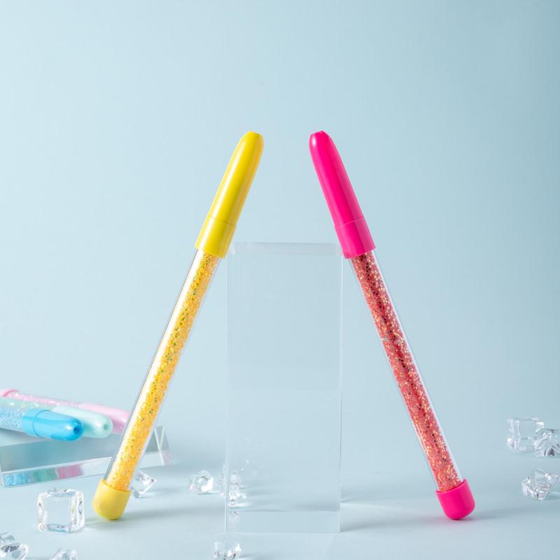 Glitter Glitter Gel Pen, 4 Counts/set Colorful Writing Pen, Writing Stationery for Students, Office Stationery & Supplies 3
