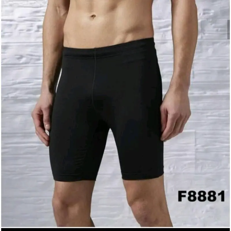 Celana legging baselayer pendek unisex/baselayer pendek pria wanita/manset pendek pria wanita Olahraga
