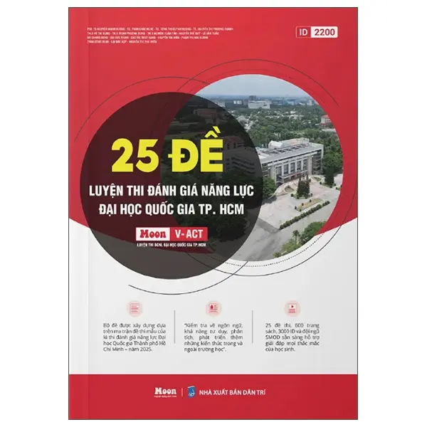 Sách - 25 Đề Ôn Thi Đánh Giá Năng Lực Đại Học Quốc Gia TP. HCM 1