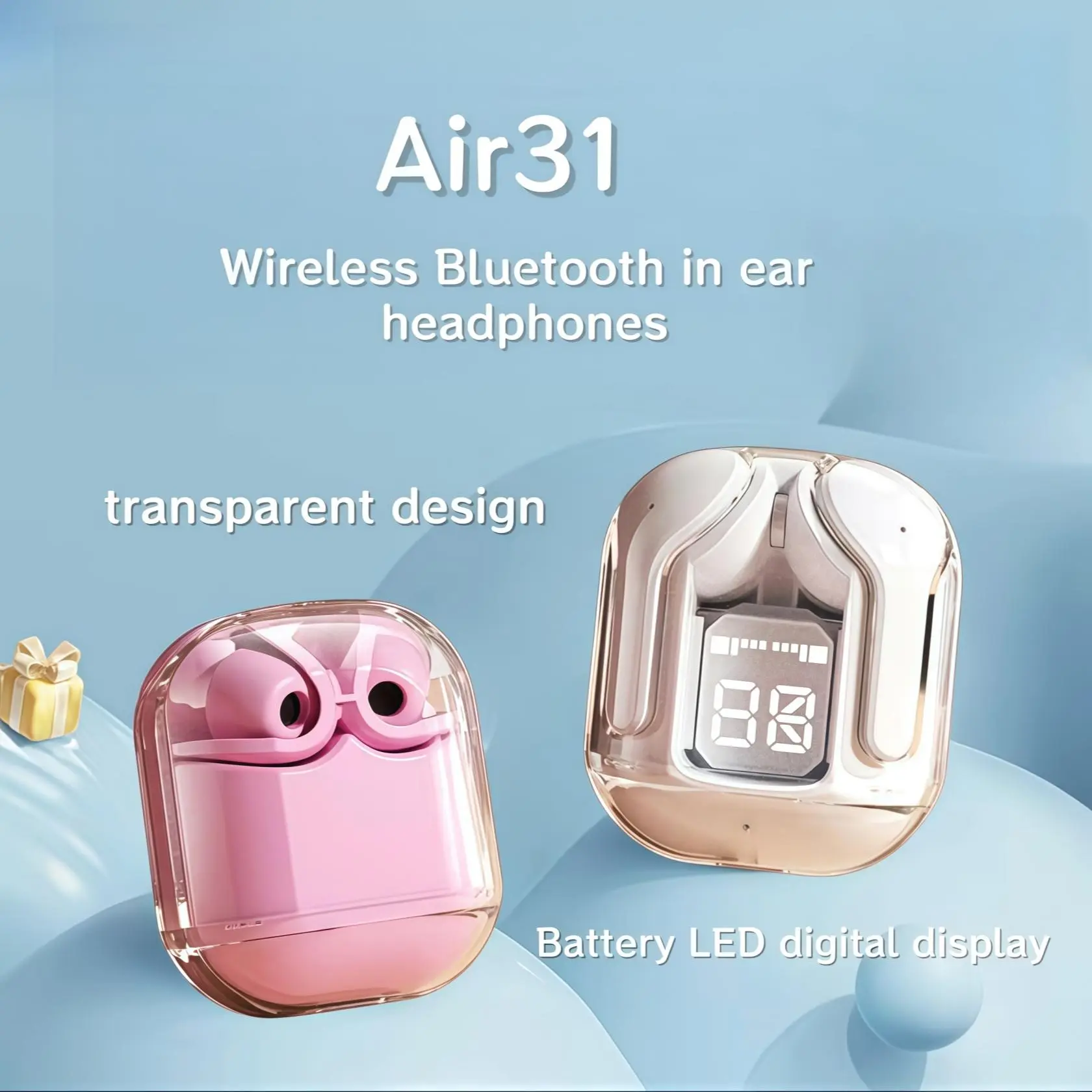 Wireless Air31 Bluetooth in ear Earpods, clear communication, dual ear ...