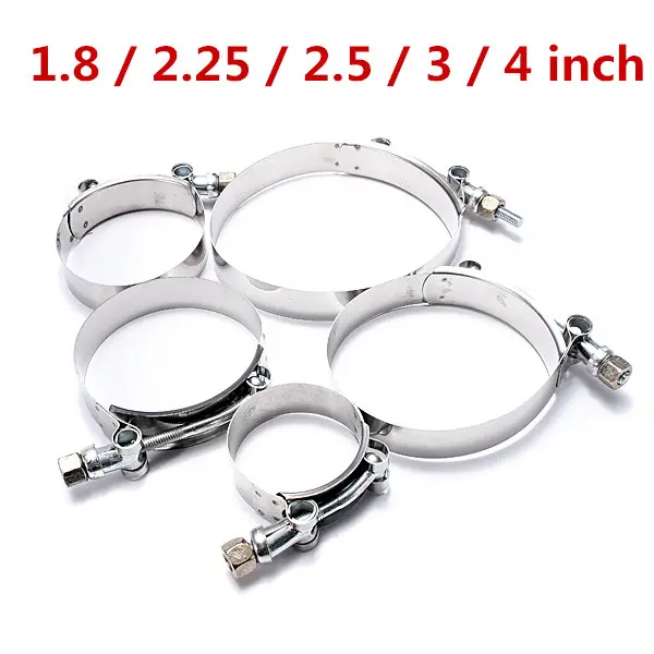 1.8 Inch 2.25 Inch 2.5 Inch 3 Inch 4 Inch Stainless Steel T-Bolt TBolt Clamp Turbo /Down Hose Coupler /Intake