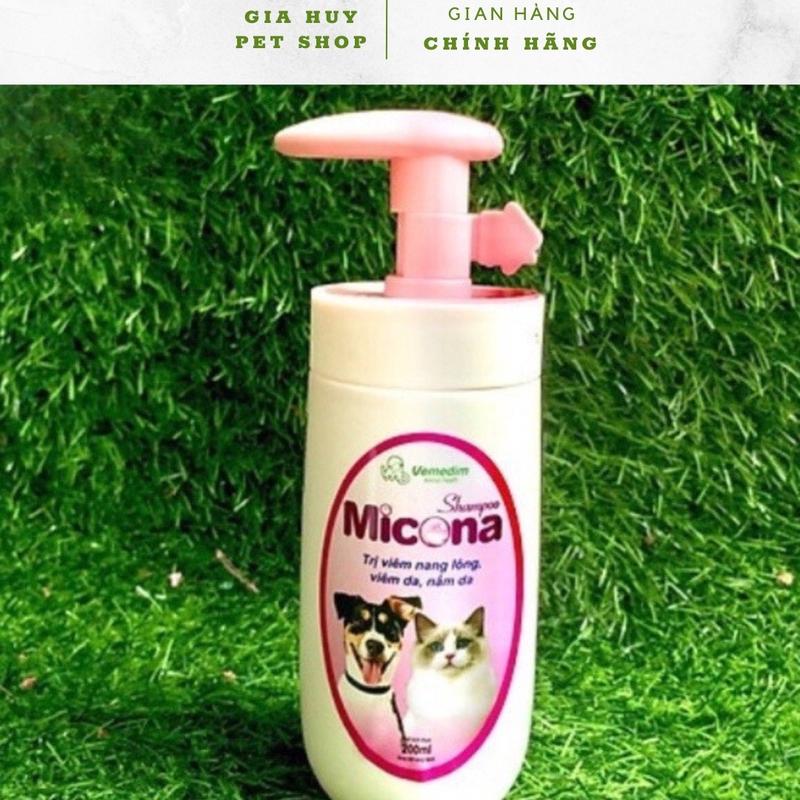 Sữa tắm micorna ngăn ngừa nấm viêm da cho chó mèo 3