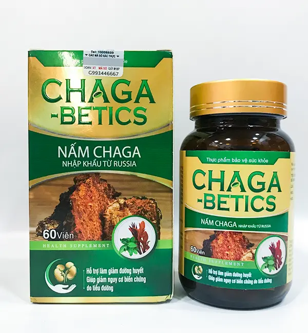 Nấm, Trà Chaga Bestics Nhập Khẩu Nga - Hỗ Trợ Giảm Đường Huyết, Giảm Biến Chứng Do Đái Tháo Đường