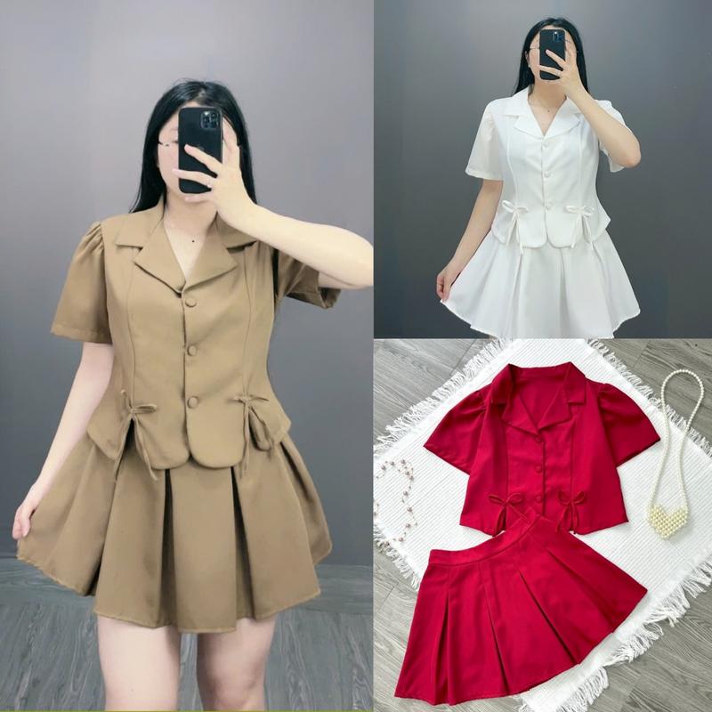 Set đồ Bigsize nữ tiểu thư bánh bèo duyên dáng SET72