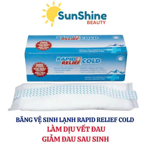 Băng vệ sinh lạnh giảm đau Rapid Relief Cold - Hỗ trợ giảm đau sau sinh