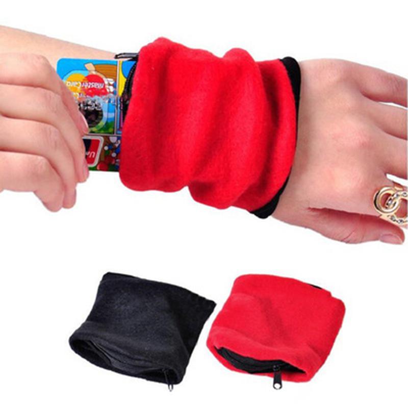 Product Introduction of Mini Wrist Wallet Key Pouch Band Fitness Sports Zipper Wristband Running Gym Cycling Safe Coin Purse Cotton Wrist Bag Men Women 23