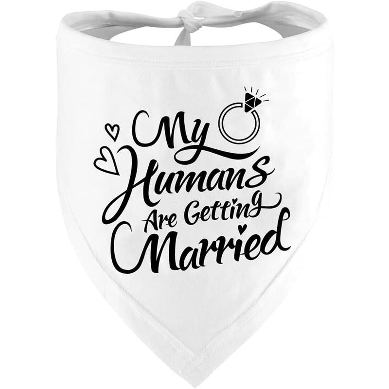 Dog bandana my humans are getting married best sale