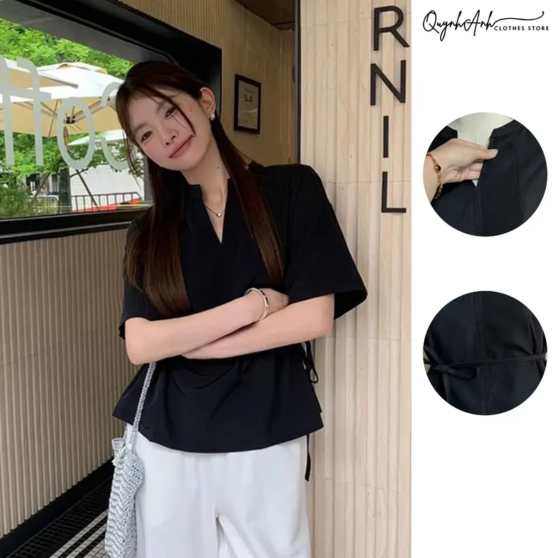 Set Áo Cánh Rơi Nữ Công Sở Thời trang thanh lịch phong cách hàn quốc 0