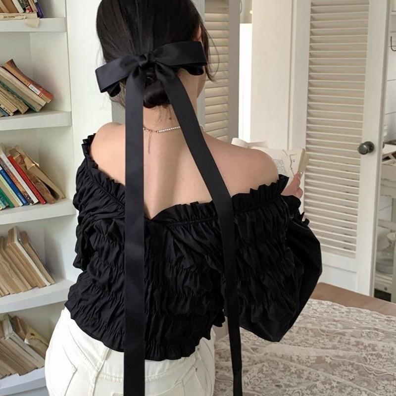 Product Introduction of Princess Large Bow Hair Clip Long Ribbon Spring Clip Headband Hair Accessories for Wedding Christmas Party 18