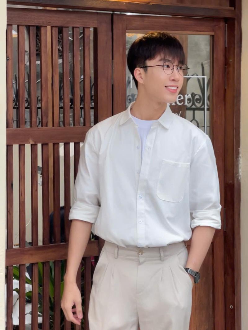 Product Introduction of [GUZINAN] Áo Sơ Mi Chất Liệu Oxfost Dày Dặn Cổ Bẻ Tay Dài Form Rộng 1