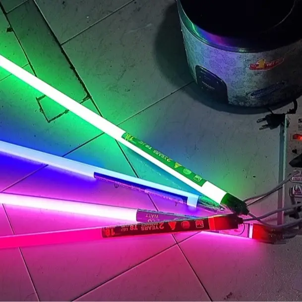 [Hàng sẵn kho] Combo 2 tuýp màu hồng tím và dương 1m2 nối dây điện 1m 1