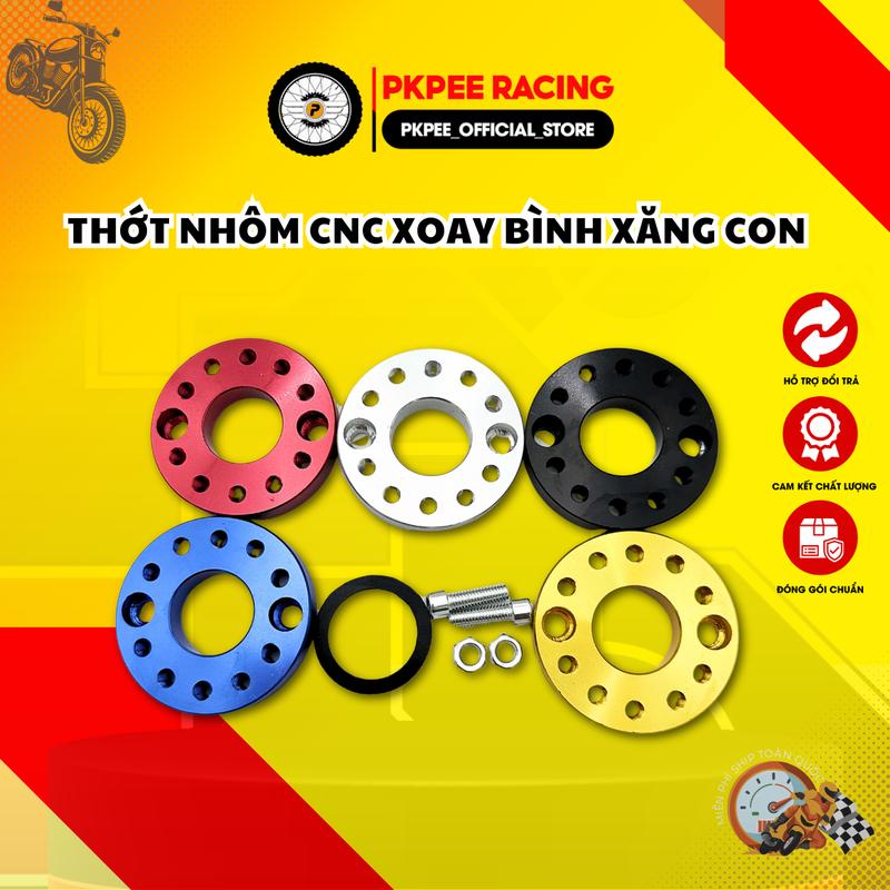 Thớt Nhôm Xoay Bình Xăng Con Gắn Honda, Yamaha, Suzuki, Sym, Dream, Wave, Sirius, Cub, 67, Elegant, Xe 50cc Phụ Kiện Xe PKPEE