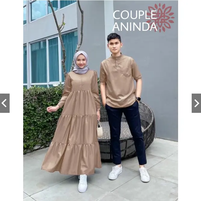 CP COUPLE ANINDA MAXI DRESS POLOS eD / BAJU PASANGAN WANITA PRIA 6