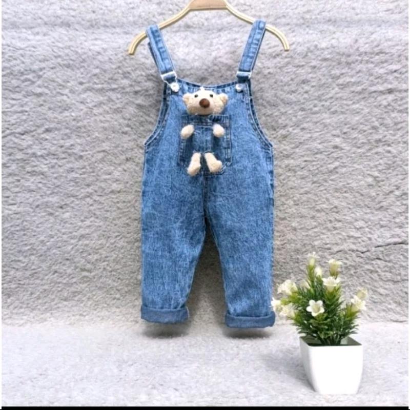 Overalls jumpsuit Jeans baju kodok variasi Boneka 1-7thun 3