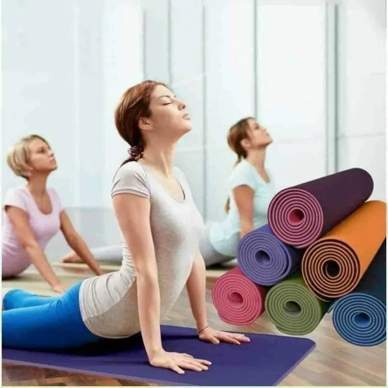 Thảm yoga 2lớp TPE tự nhiên thân thiện với môi trường kích thước 183*61cm  Sport Tập Yoga 3