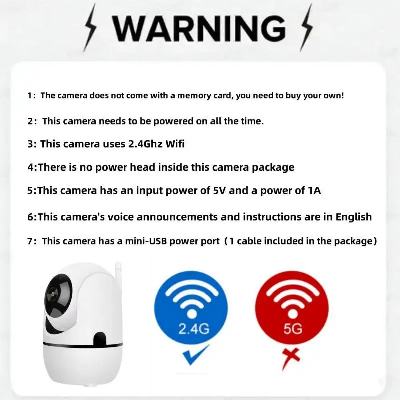 1080P HD Security Camera, Auto-Rotating Security Camera with Human Detection, Motion Recording Camera for Home Shop Pet Use 8