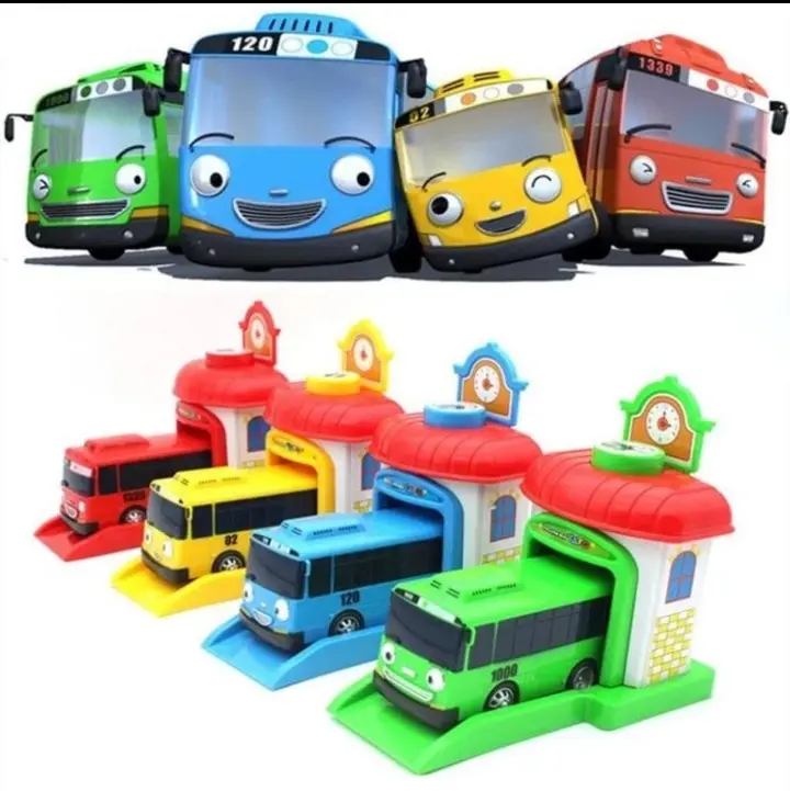 A0449 mainan anak mobil tayoo garasi pelontar MT-42 0