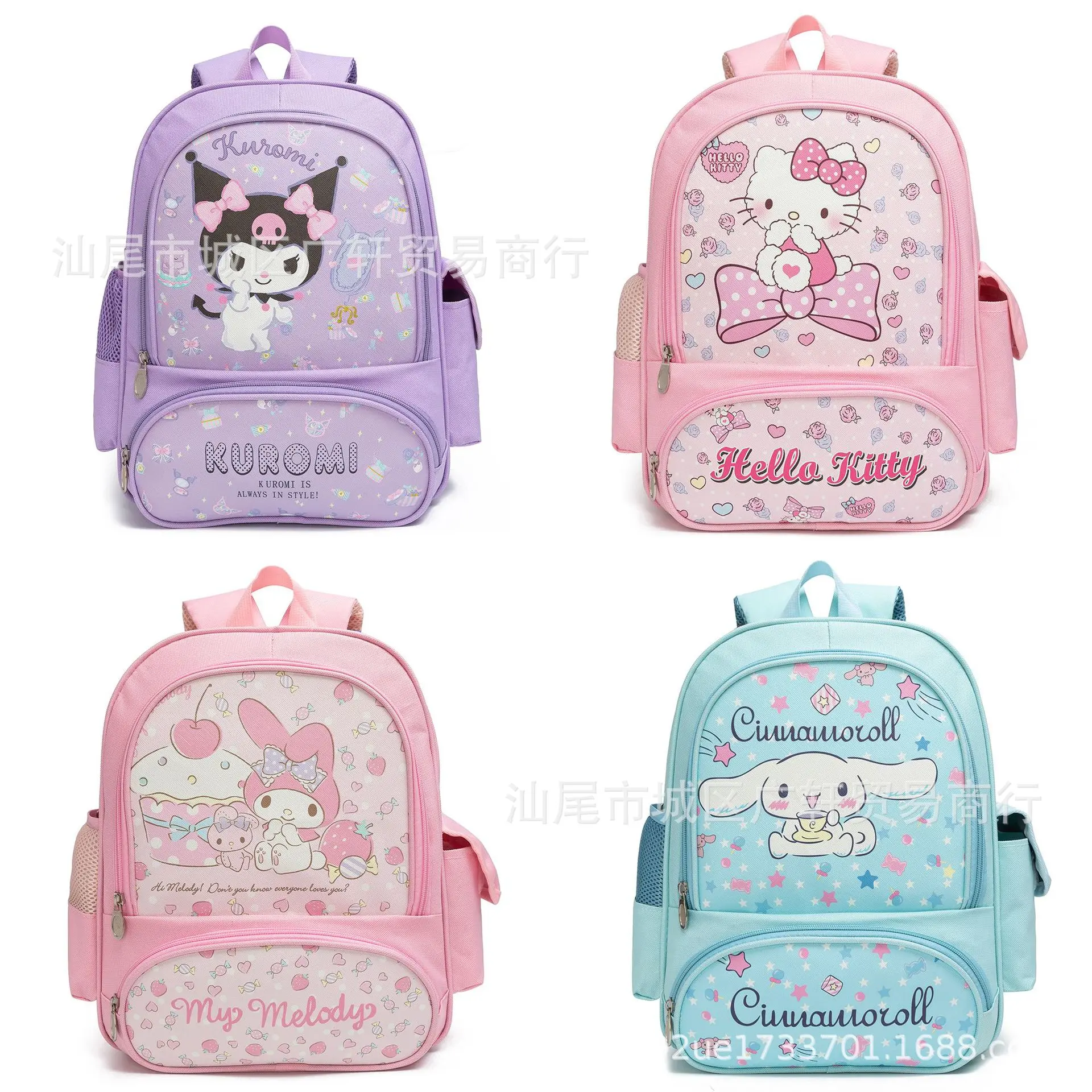 Beg Sekolah Kartun Tadika Comel Clow M Cinnamoroll Babycinnamoroll Melody KT Oxford Beg Sekolah Bahan Kalis Air untuk Kanak-kanak