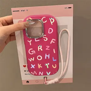 Casing Ponsel Anti Jatuh Huruf Inggris Kartun Sederhanafor Casing Iphone 11 11promax 12 12pro 13 13pro Max 14 14plus 14pro Max Plus